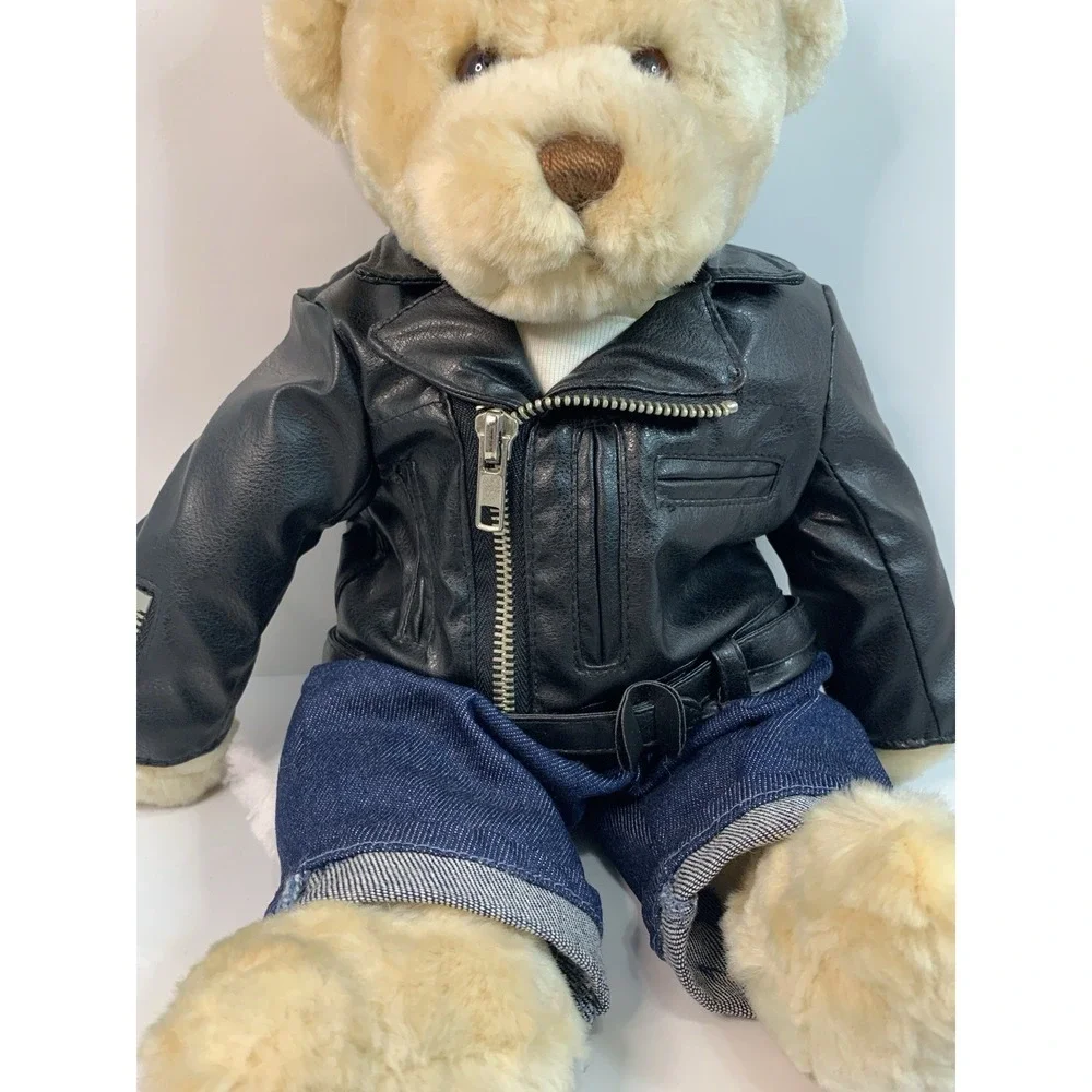 GUND James # 42457 Plush Bear With Removable Moto Jacket Outfit Soft Cuddly Rare - Picture 8 of 16
